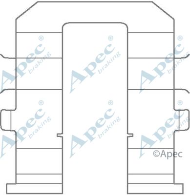 APEC BRAKING Lisakomplekt, ketaspiduriklotsid KIT1143